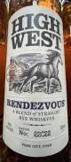 0 High West Rendezvous Rye Whiskey