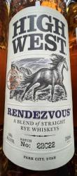 High West Rendezvous Rye Whiskey