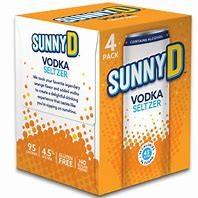 Sunny D Vodka Seltzer (4 pack 355ml cans)