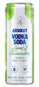 0 Absolut - Lime & Cucumber Vodka Soda (4 pack 355ml cans)