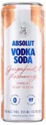 Absolut - Vodka Soda Grapefruit & Rosemary (355ml can) (355ml can)